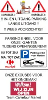 Uw Carrefour blijft bereikbaar tijdens de wegenwerken